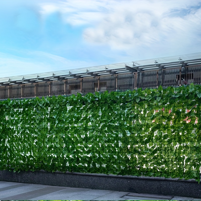 GCSQF Privacy Decorativa Siepe Artificiale con Foglie Edera Finta Foglie  Finte per Balcone per Ringhiera Terrazzo Balcone Giardino Esterno 20×20  inch GCSQF210806(Color:1Pcs,Size:) : : Giardino e giardinaggio