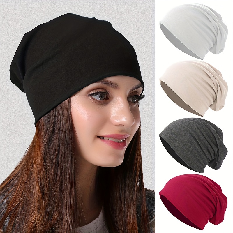 Gorro de invierno para mujer, gorros de invierno, para mujer, diseño de  Skullies sólido gorras capó para mujer (color: 1 sombrero de ganchillo)