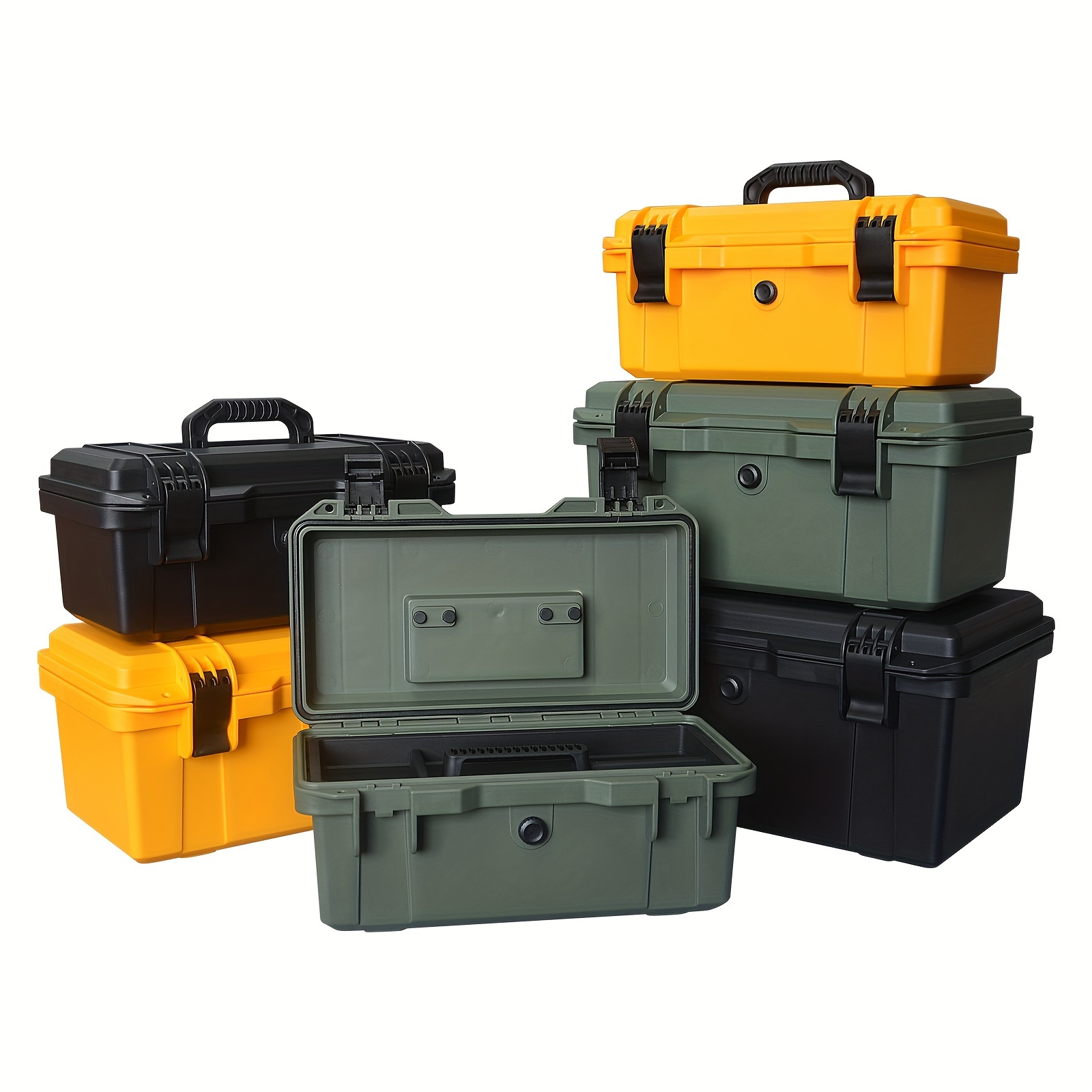 Pp Plastic Portable Hardware Toolbox Equipment Safety - Temu
