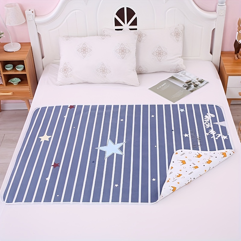 Children's Oversized Waterproof Diaper Pad, Breathable Bed Mat