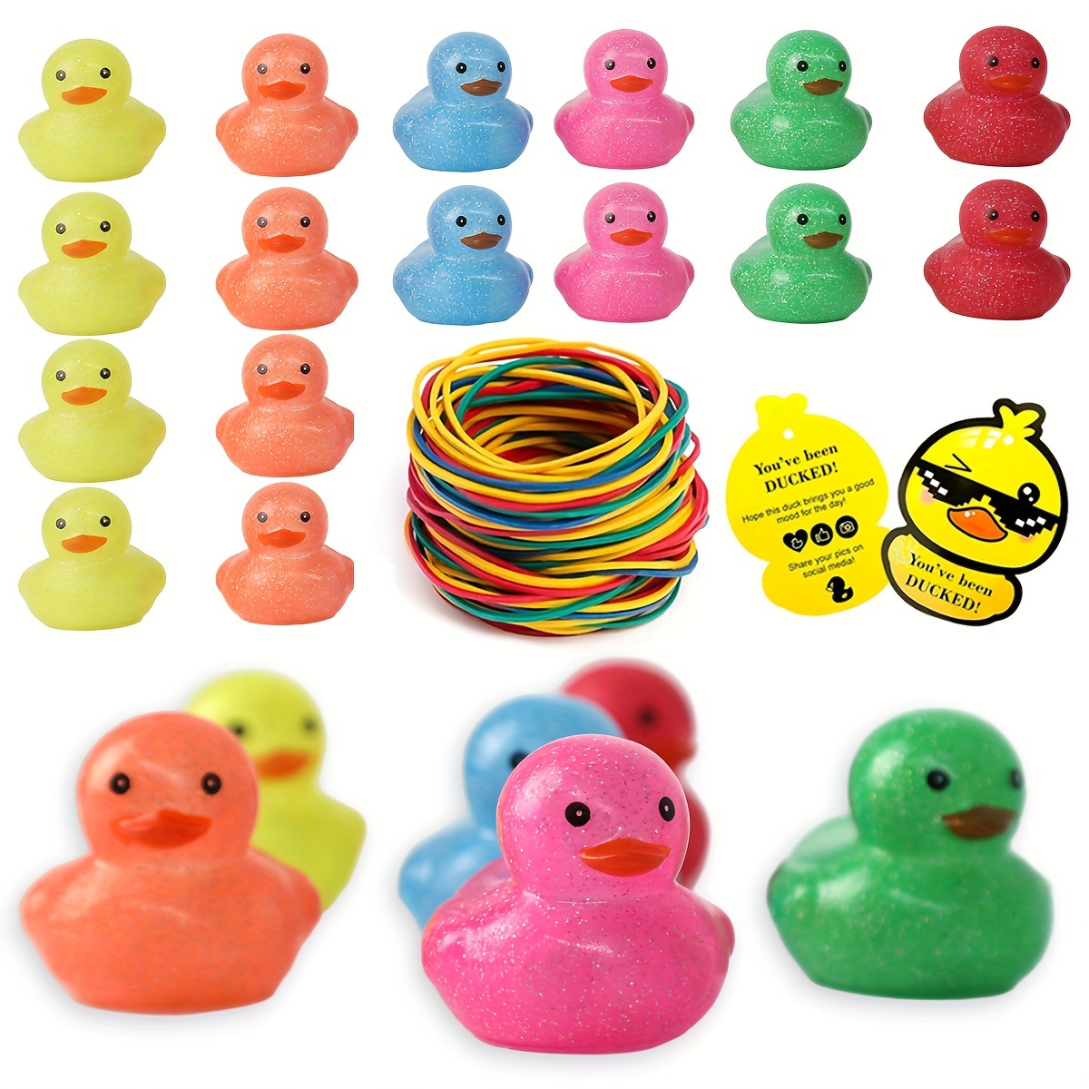 24pcs Patitos Goma Surtido Mini Juguetes Patito Goma Lindos - Temu