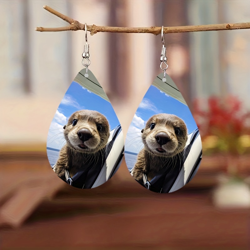 Sea hot sale otter earrings