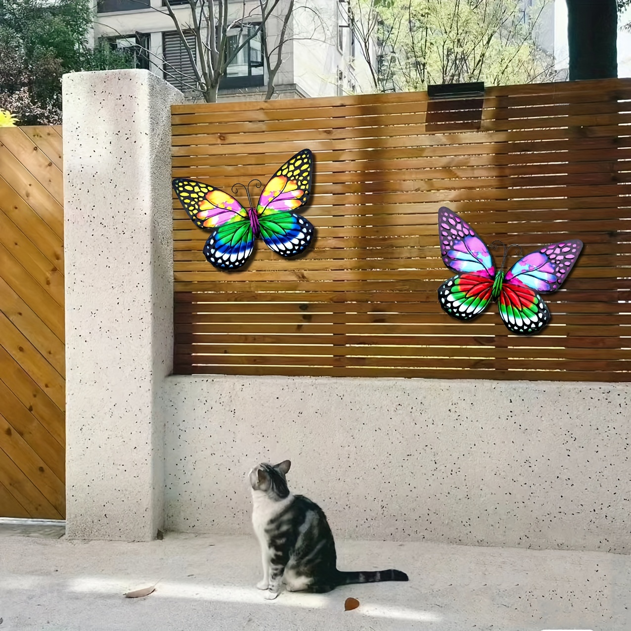 Metal Butterfly Wall Decor 3d Butterfly Outdoor Wall Decor - Temu
