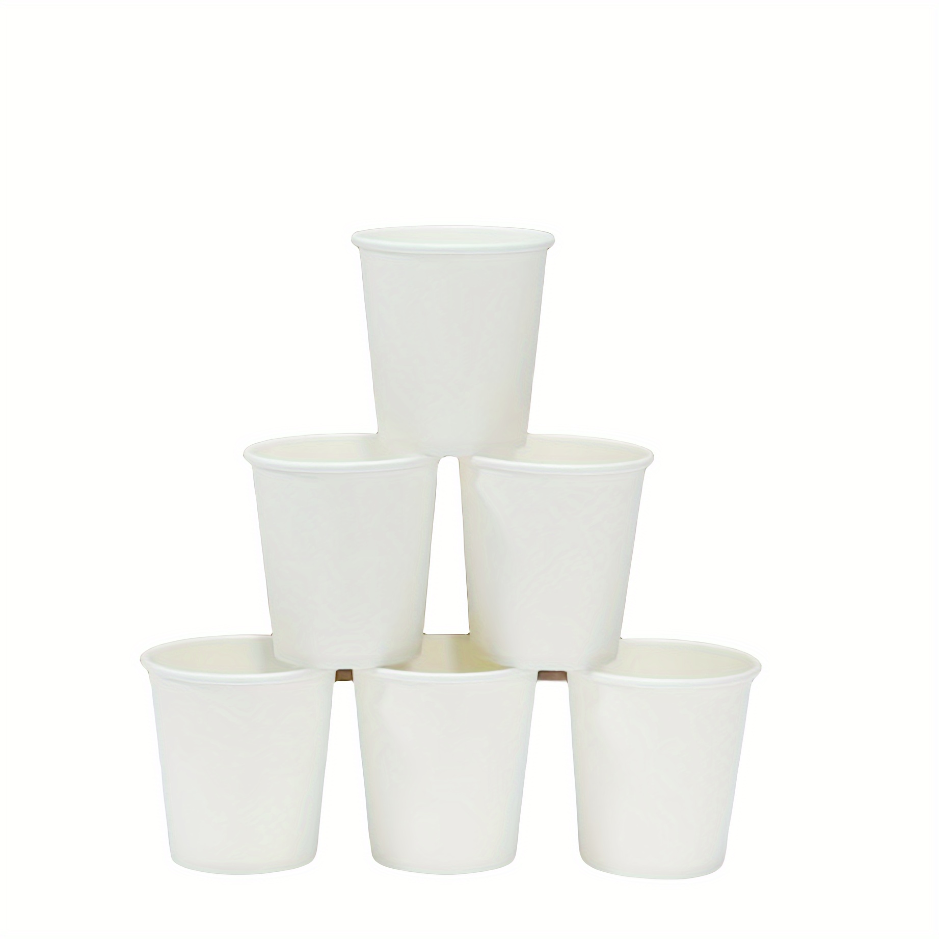 6oz White Plastic Water Cup 180mL