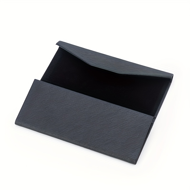 Triangle Leather Glasses Case Black