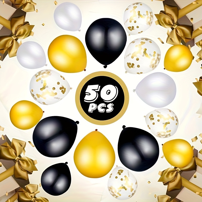 9pcs Retirement Party Centerpiece Honeycomb Black-gold Table Decorations,  Suitable For Happy Retirement Party Supplies