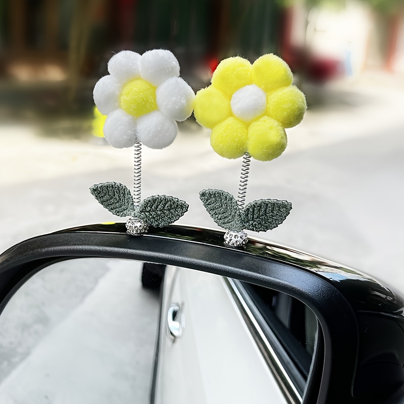 Car Center Control Rearview Mirror Decoration Pieces Lovely - Temu