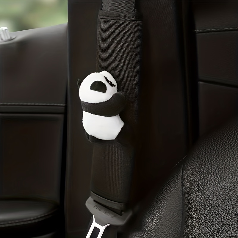 Panda Seat Belt Fixer Plush Baby Shoulder Pad Set