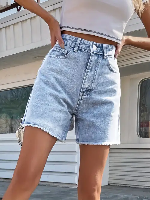 Jeans Long Shorts - Temu