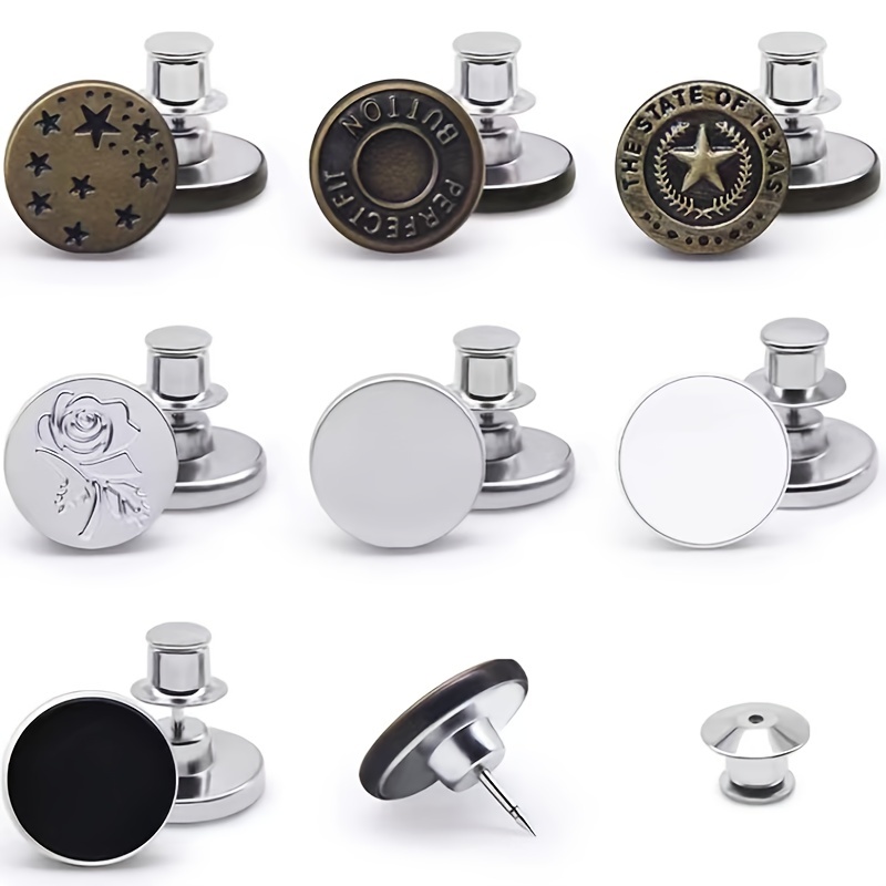 Random Colors Detachable Snap Fastener Metal Buttons Jeans - Temu Mexico