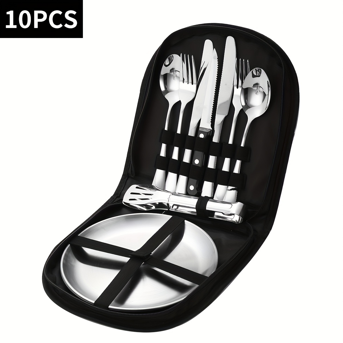 LIANYU - Juego de 12 tenedores negros de acero inoxidable para cubiertos de  8 pulgadas, tenedores de mesa, acabado espejo, apto para lavavajillas