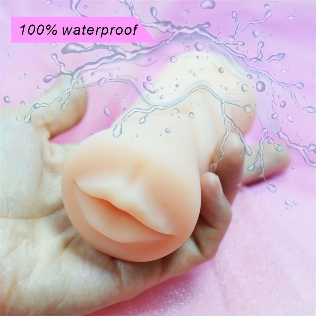 1pc 4.33in TPE Pocket Pussy Male Masturbator 3D Realistic Pleasure Sex Toys  For Men Oral Sex Self Pleasure Stroker Adult Supplies