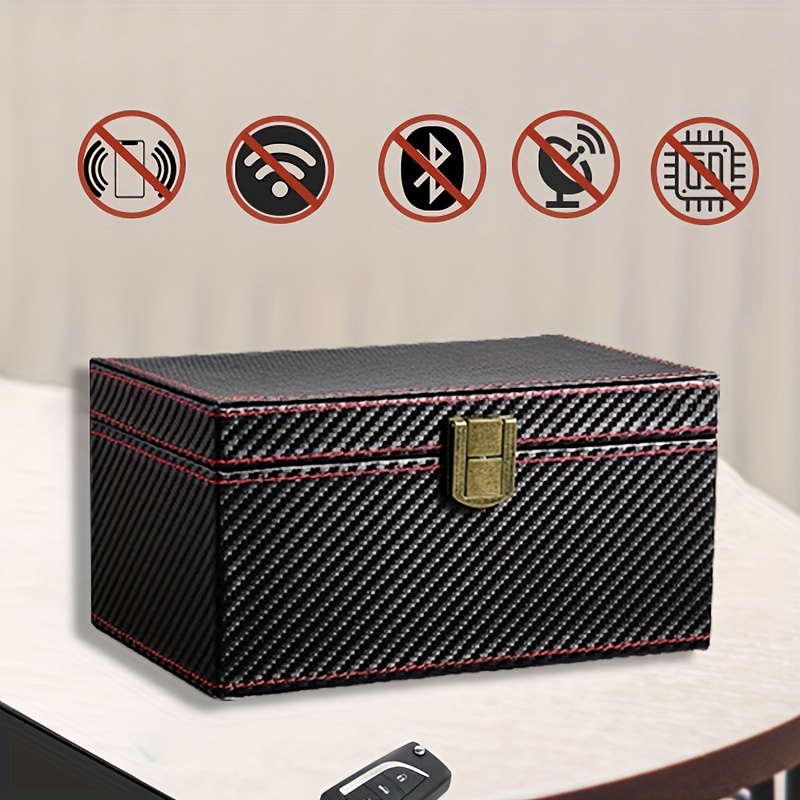 RFID Faraday Box with Large Capacity, Key Fob Protector Box Signal Blocking
