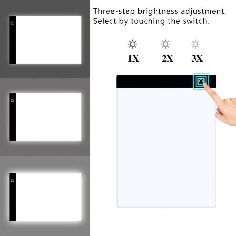 3 Levels Dimmable Led Drawing Copy Board For Baby A5 - Temu