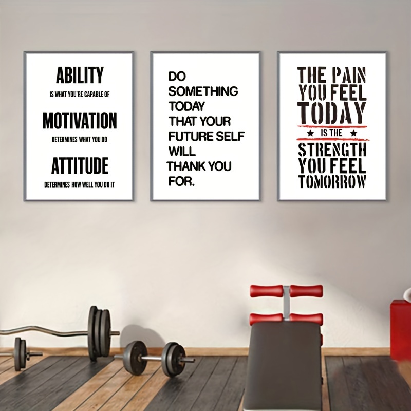 Gym Fitness Motivational Quotes Wall Art – 11x14 UNFRAMED Inspirational  Decor Print for Men or Women. No Excuses Just Work Out.