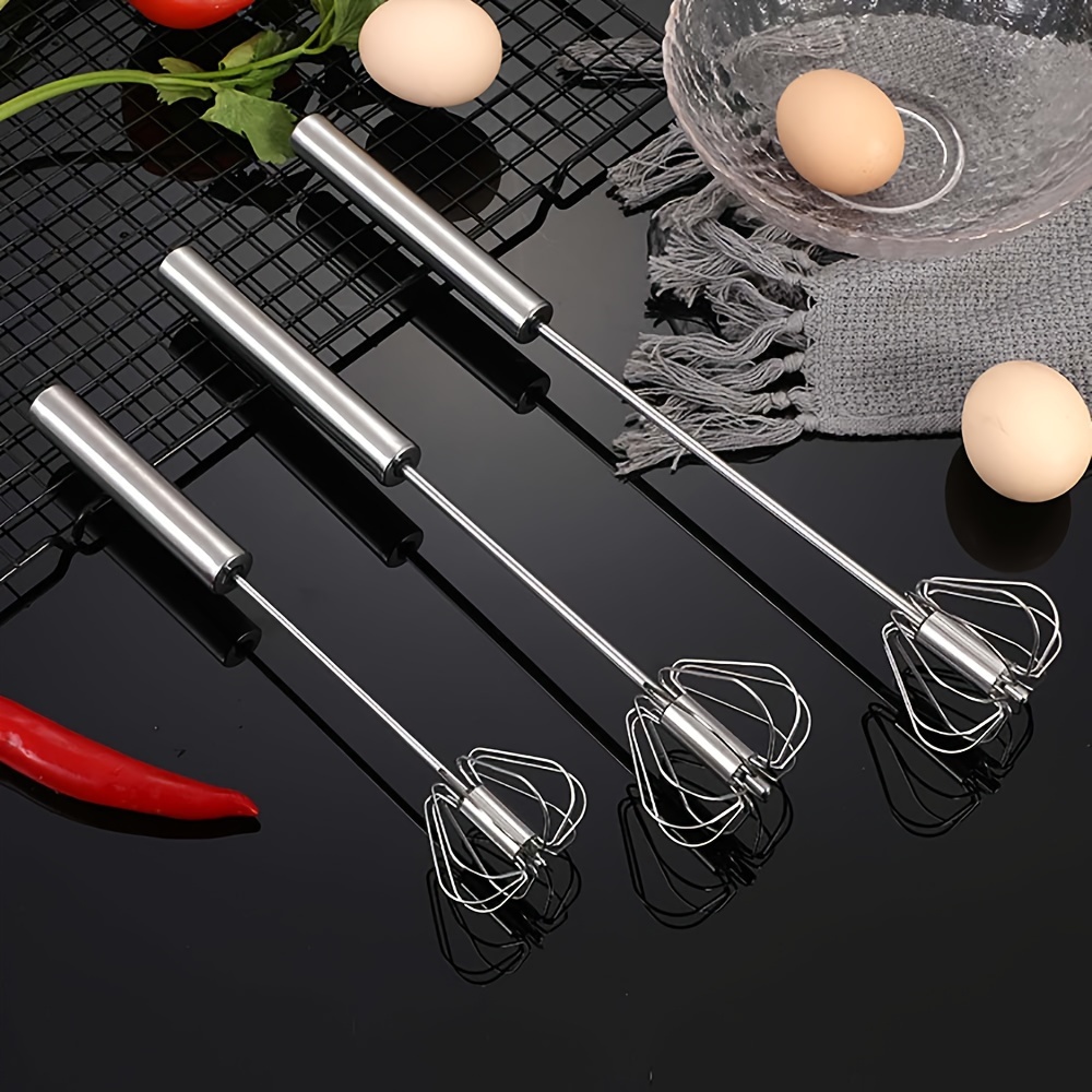 Large Stainless Steel Semi automatic Egg Beater Home Baking - Temu