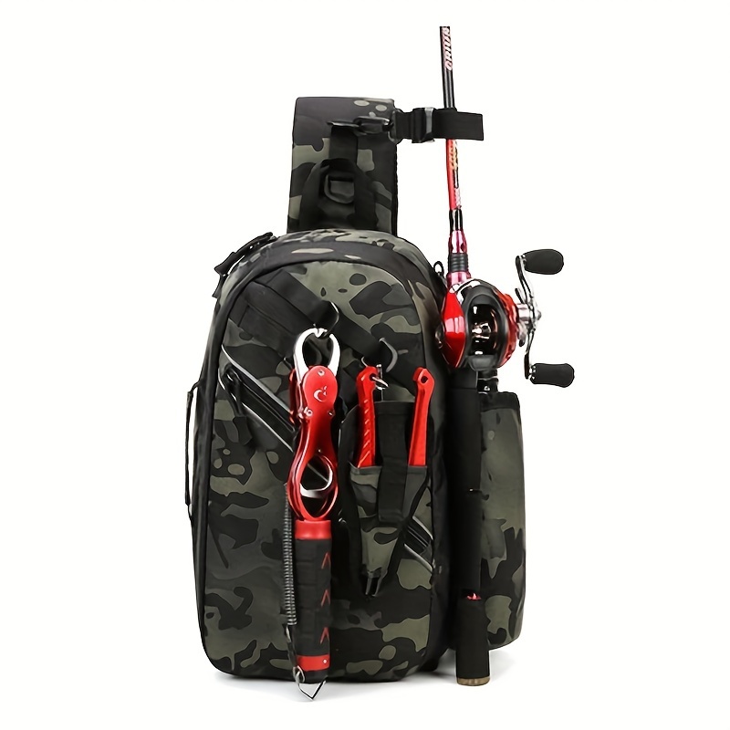 Fishing Backpack Large Capacity Backpack Fishing Bait Hooks - Temu