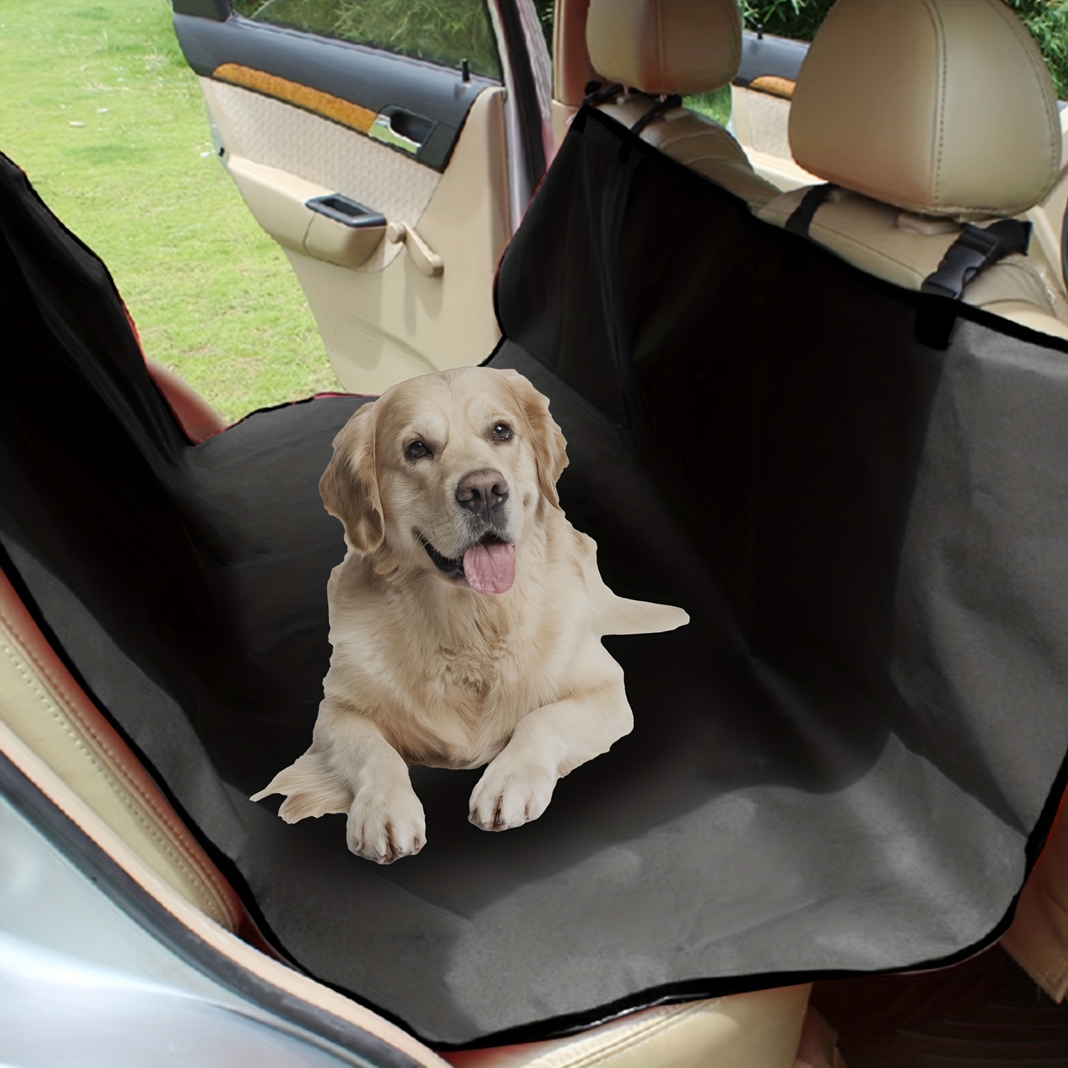 Housse de protection siège voiture pour chien Noir – Étanche
