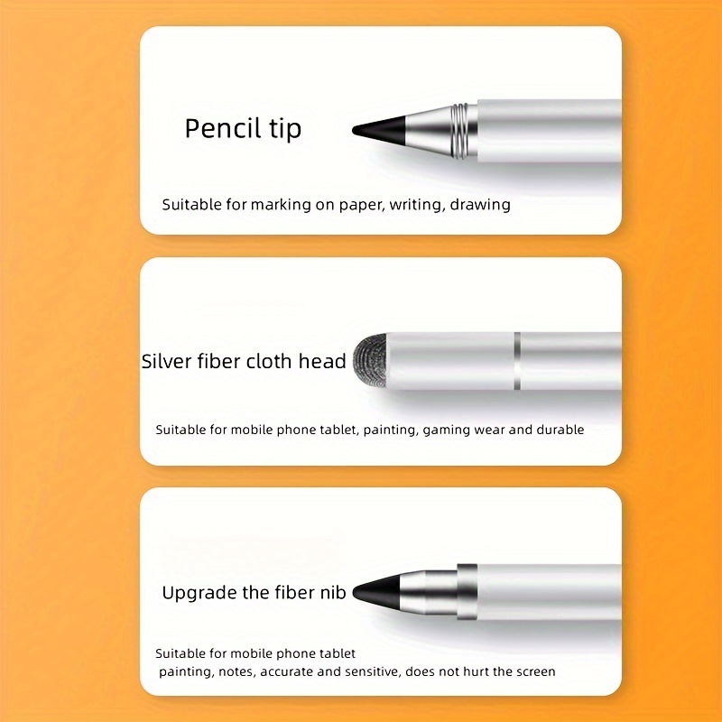 1 Stylus Pen High Sensitivity Disc Fiber Tip Ipad Iphone - Temu