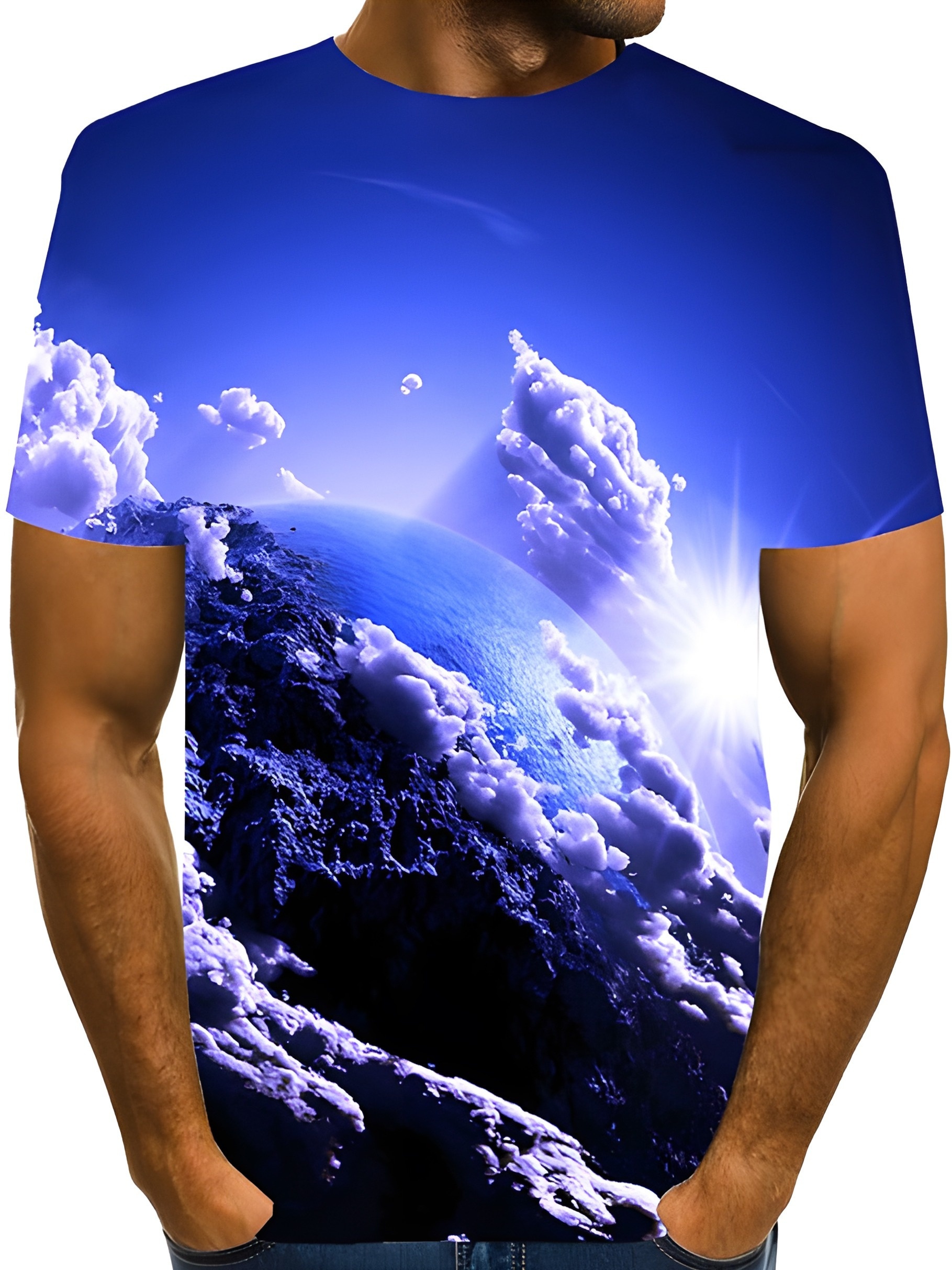 KYKU Galaxy Pants for Men Outer Space Sweatpants 3D Printed