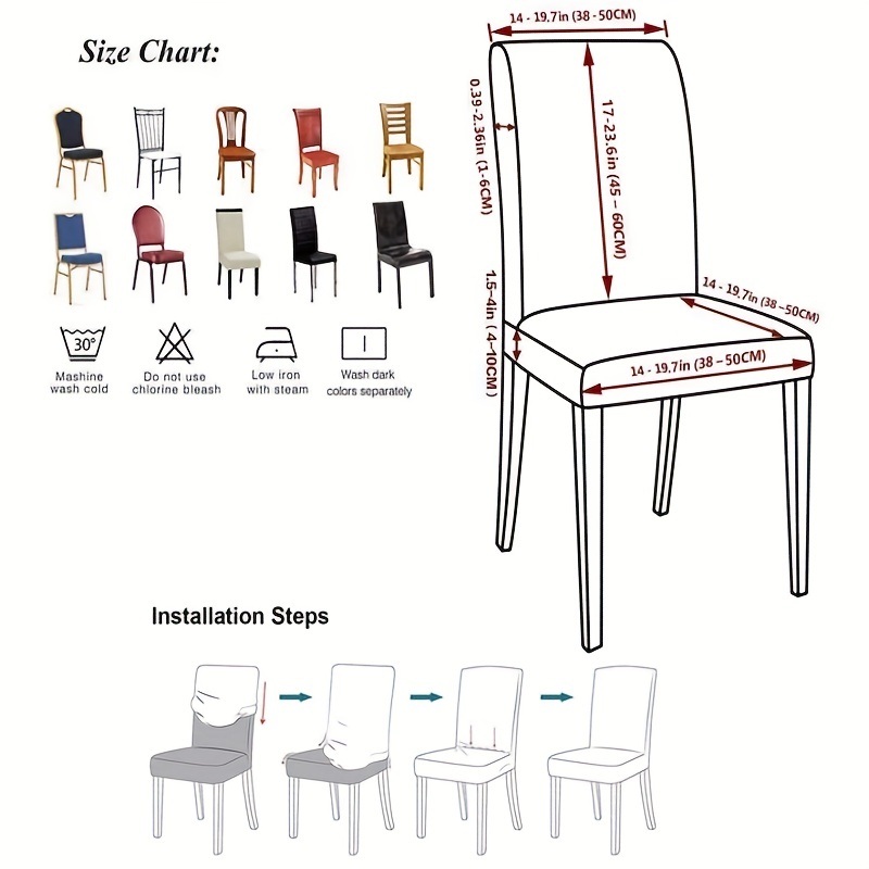Elastische Stretch Low Short Back Stuhl Sitzbezug Solide Bar Hockerbezüge  Slipcover-3