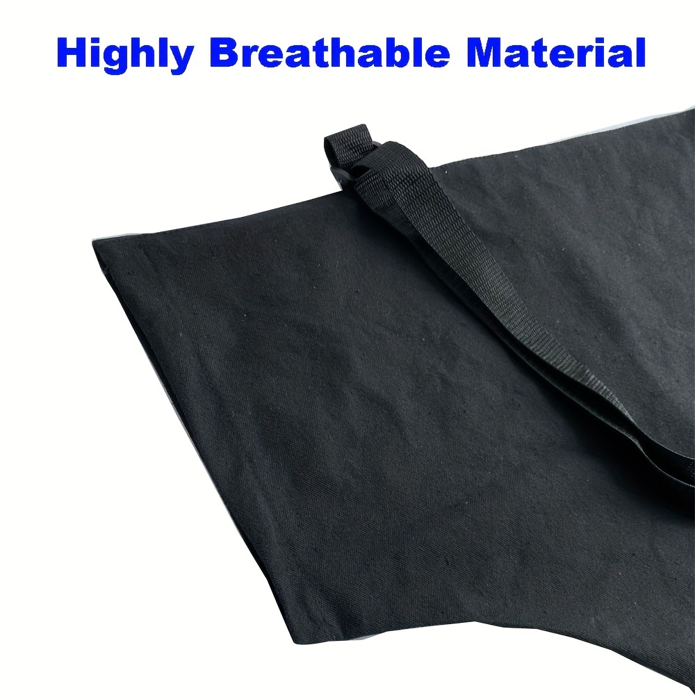 Universal Leaf Vacuum Blower Bag Zippered Leaf Blower Vacuum Storage Bag  Black