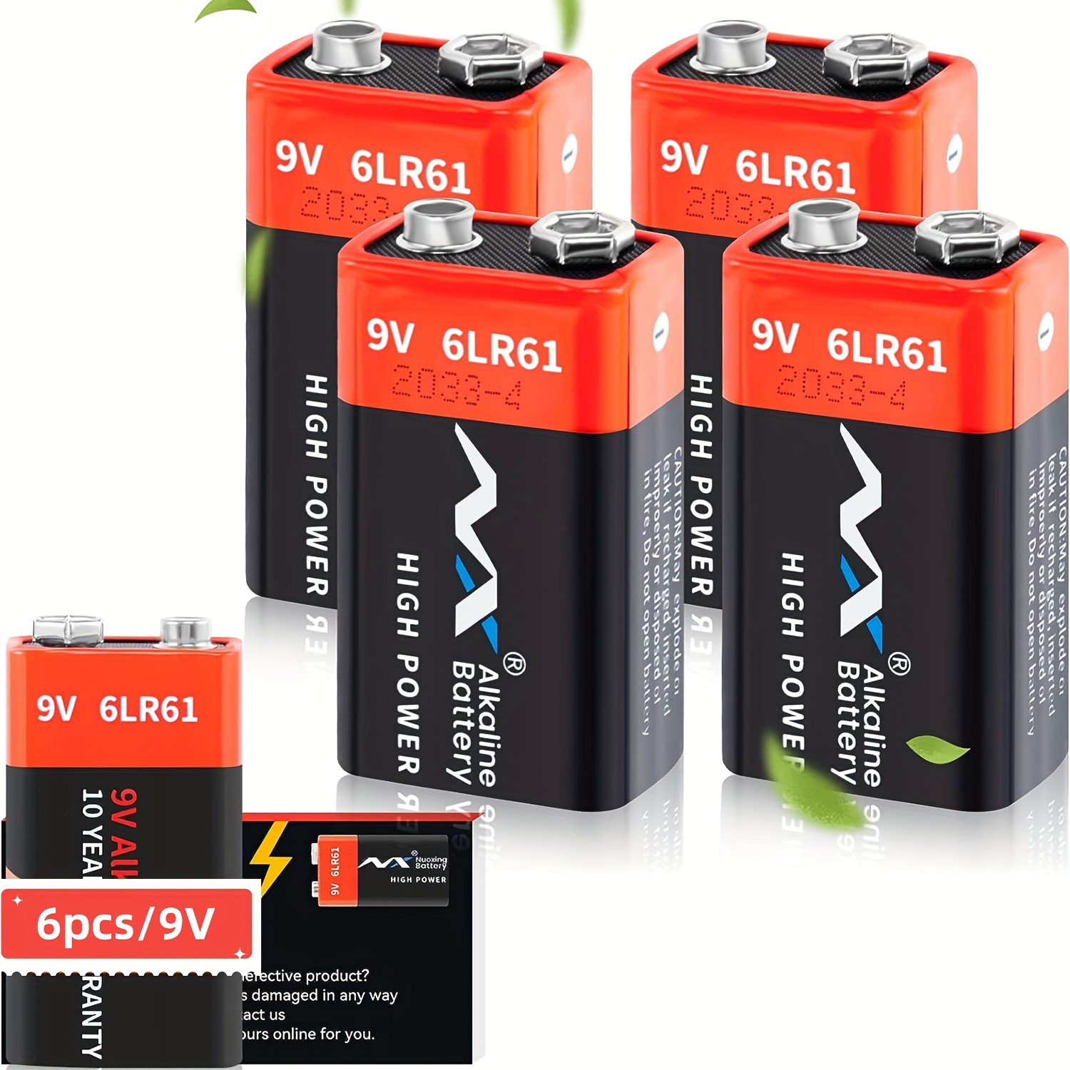 Baterías recargables de 9 V, baterías de litio de 1300 mAh y 9 voltios de  carga USB-C con cable de carga 2 en 1 para micrófono, detector de humo