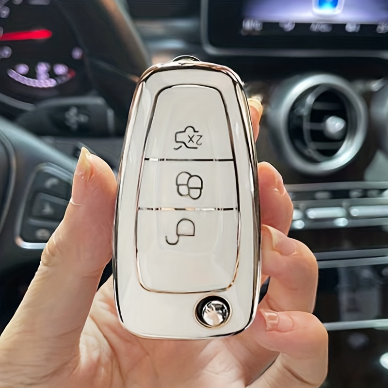Neue TPU Auto Fernbedienung Smart Key Case Abdeckung Shell Fob für Ford  Focus 3 4 St Mondeo Mk3 Mk4 Fiesta Fusion Kuga 2013 2014 2015 2017