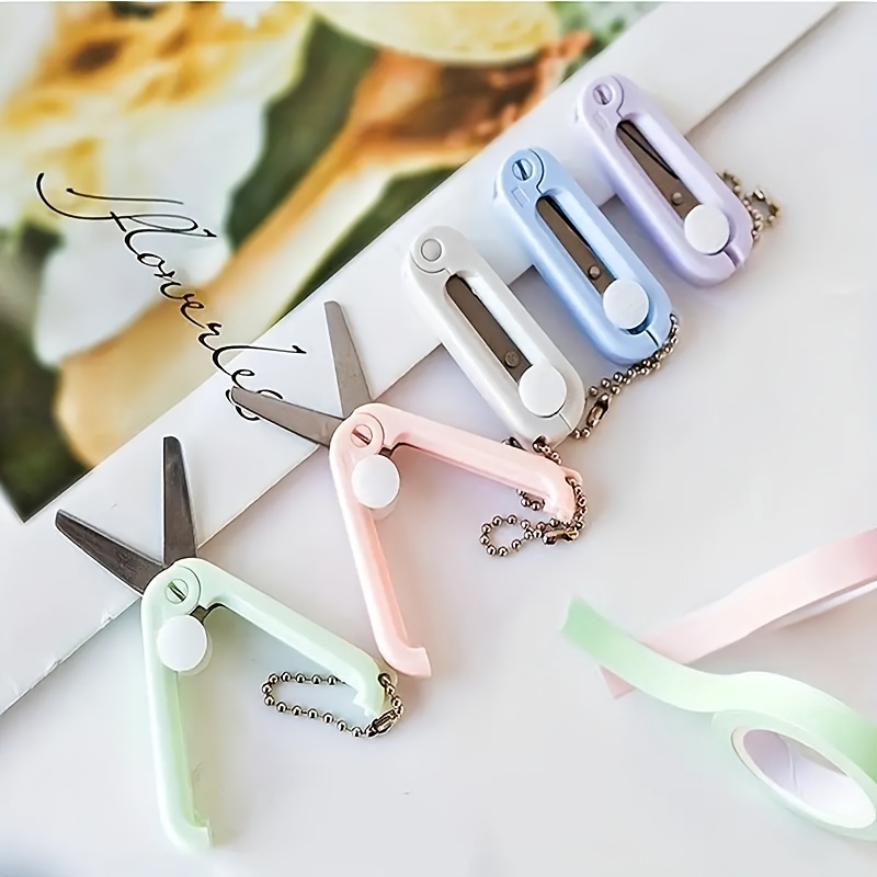 Perfect For Office And School Supplies - Portable Mini Scissors Creative  Retractable Folding Mini Scissors Multifunctional Safety Cute Small Scissors-  Multifunctional And Amazingly Sharp! - Temu