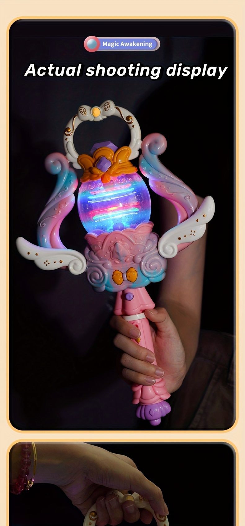 Cadeau De Noël Lampe Magique Deux En Un Baguette Magique De Fée Jouet  Lumineux Et Musical, Jouet Lumineux Et Musical, Petite Fée Princesse Baguette  Magique Clignotante Cadeau D'anniversaire Pour Fille Cadeau D'Halloween 