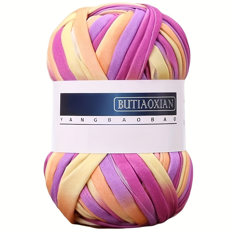  200g Yarn for Crocheting, Beginner Yarn for Crocheting, Large  Yarn, Purple Yarn with Easy-to-See Stitches (Purple)
