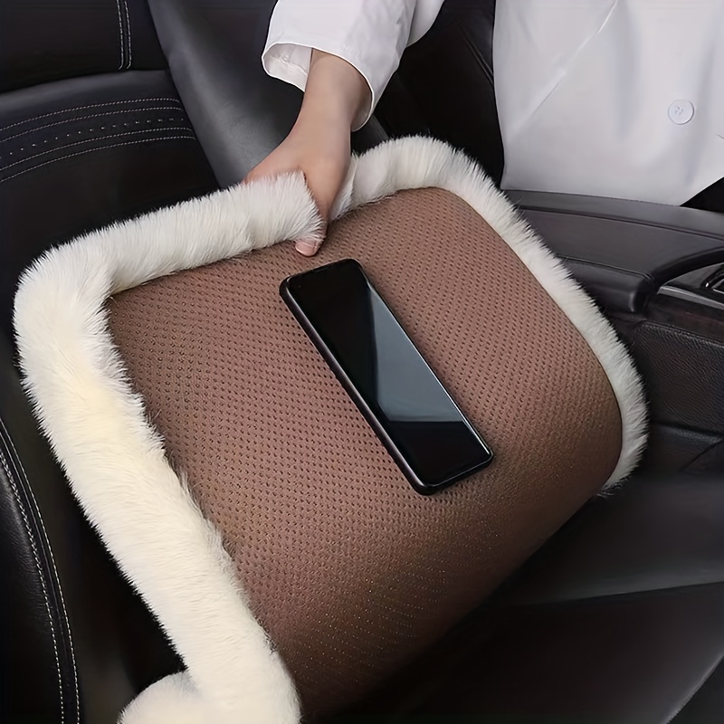 Car Seat Cushion Winter Plush Winter Warmth Thick Wool - Temu