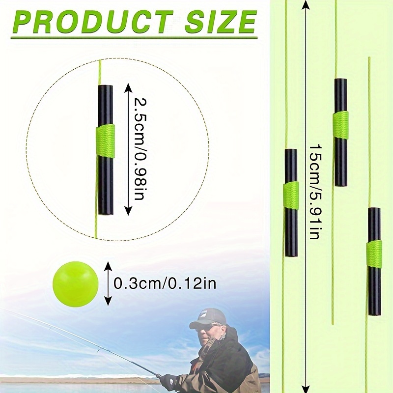 Fishing Rubber Bobber Beads Float Sinker Stoppers Fishing - Temu