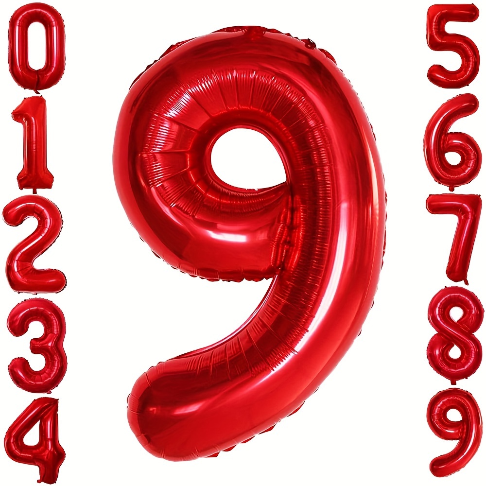 40 Pollici Palloncino Rosso Numeri Grandi Forniture Feste