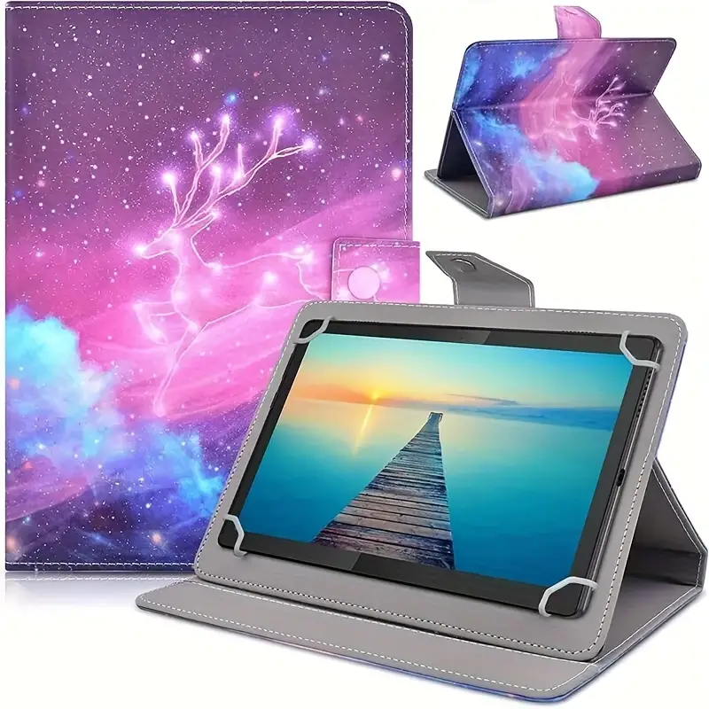 Universal Tablet Case Tablet Cover Magnetic Closure Travel - Temu