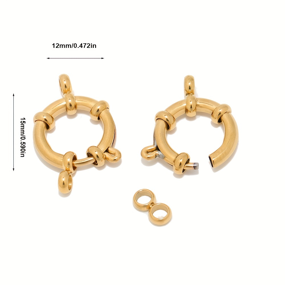 2pcs Copper Sailor Clasps for DIY Jewelry Making