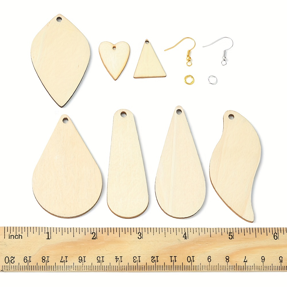 Diy Earring Making Kit Wooden Earrings Blanks Kit With - Temu