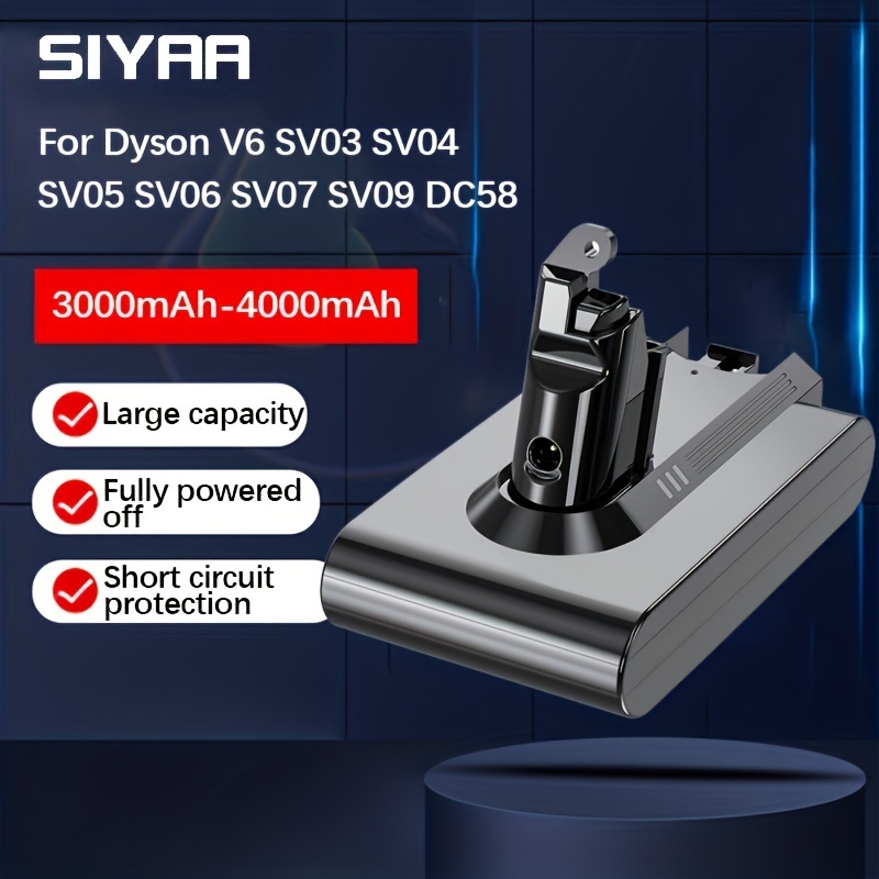 9500mAh For Dyson V6 Battery SV03 SV04 SV09 DC58 DC59 DC61 DC62 DC74 v6  Animal
