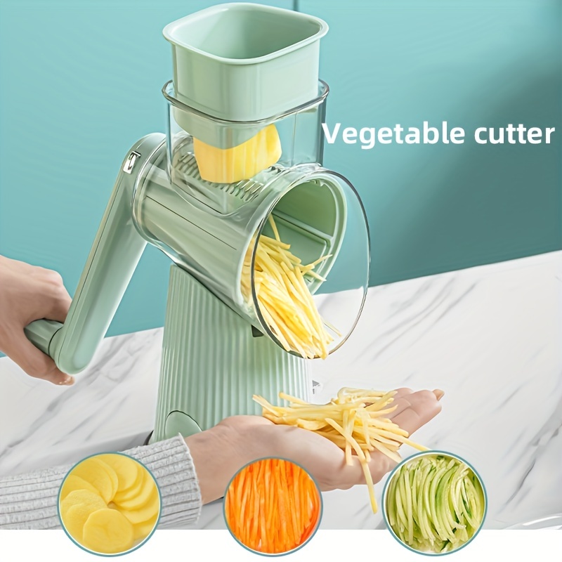 Manual Rotary Vegetable Slicer Cutter Kitchen Cheese Grater Chopper Grinder