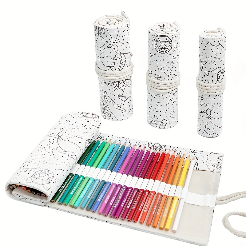  Pencil Wrap, Travel Drawing Coloring Pencil Roll Organizer for  Artist, Pencils Pouch Case Graffiti Alphabet : Arts, Crafts & Sewing