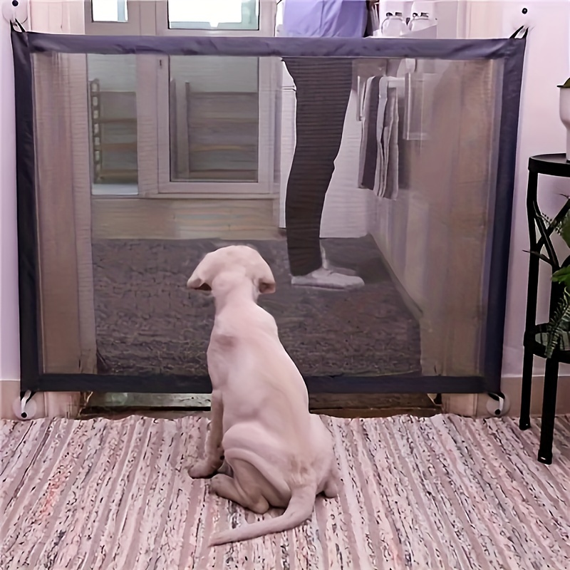 Dog Mesh Gate Portable Safety Fence Indoors