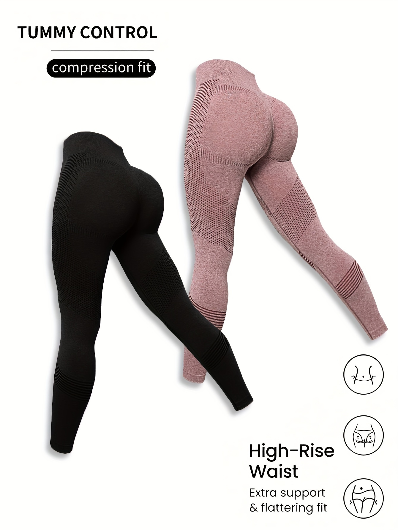 Hvyesh Workout Leggings for Women Quick-Drying Butt Lifting Yoga