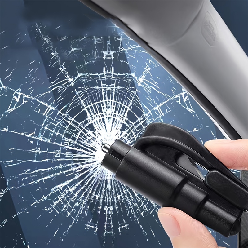 Auto Sicherheit Hammer Schlüsselanhänger Tragbarer Glasbrecher Gurtschneider  Notfall auto