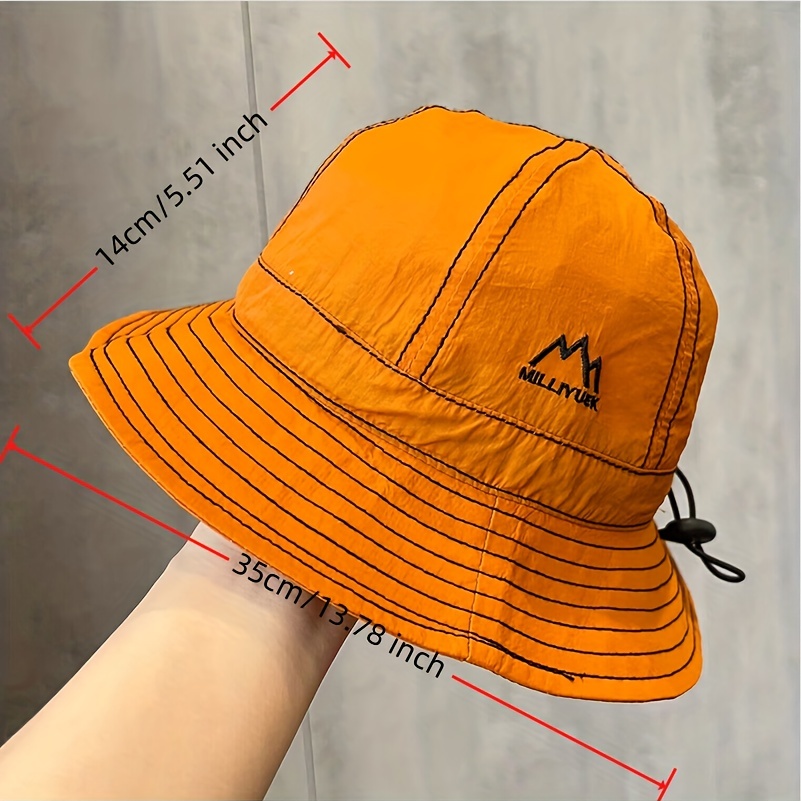 Adjustable Drawstring Bucket Hat