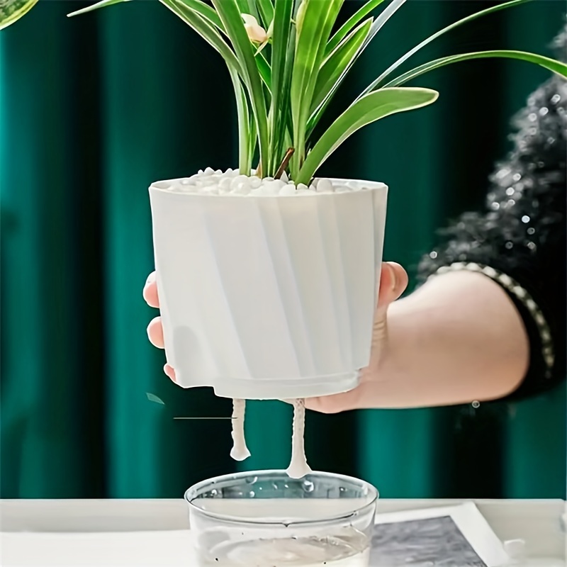 Pot hydroponique à absorption d'eau automatique Pot de fleur pour