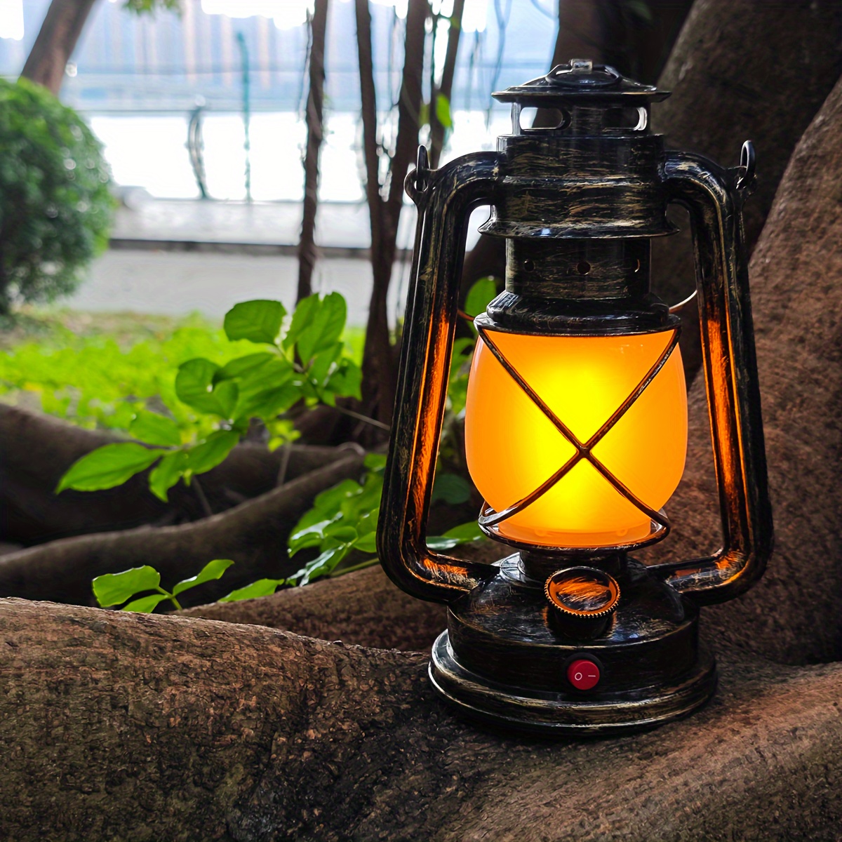 

1pc Rechargeable Led Lantern, Portable Hanging Lamp For Outdoor Camping And Bars Restaurants Decoration