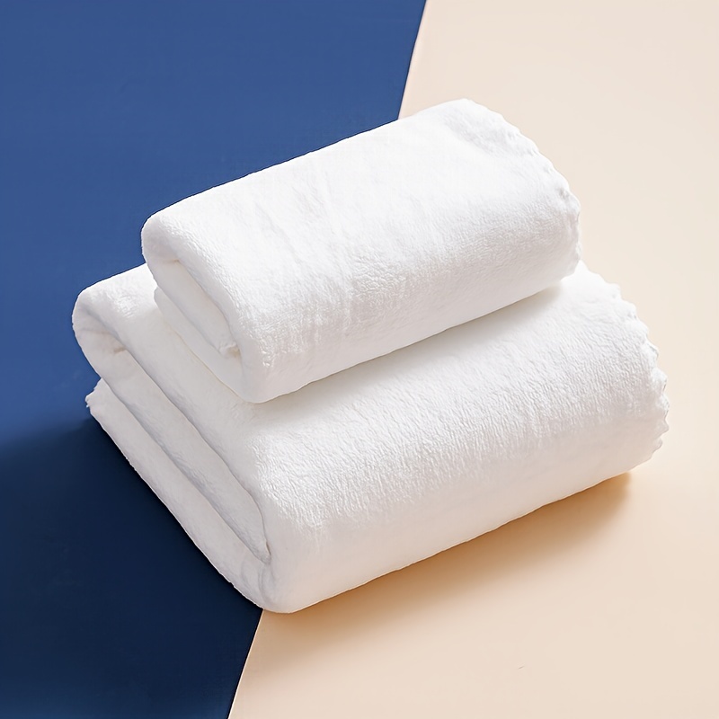  LSZA - Toalla de baño, toalla grande de algodón para ducha,  toallas gruesas, para el hogar, baño, hotel, para adultos y niños, toallas  de playa, juego de 2 piezas : Hogar