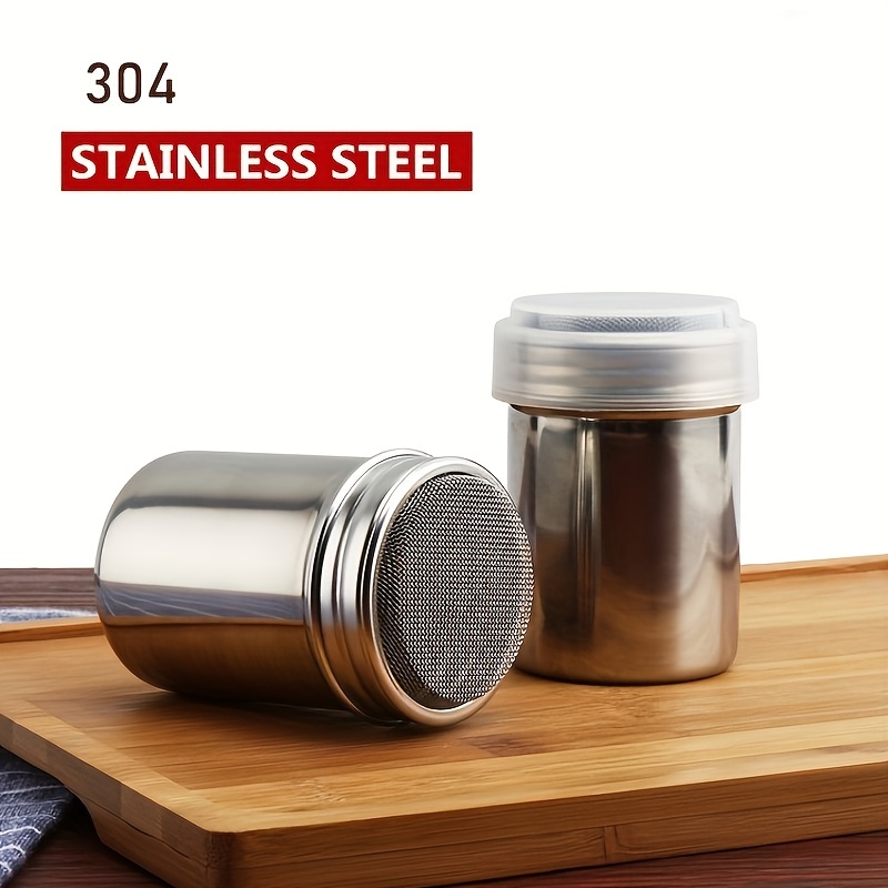 Stainless Steel Chocolate Sugar Shaker Coffee Dusters Cocoa Powder
