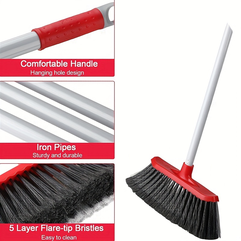 Outdoor Broom for Floor Cleaning,58 Heavy-Duty Commercial Broom