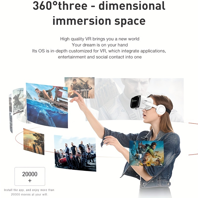 Gafas Realidad Virtual Visor Realidad Virtual Vr Gafas 3d Vr - Temu